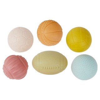 캐스비 스포츠 말랑팡팡 아기공 6종 세트, 혼합색상, 1개