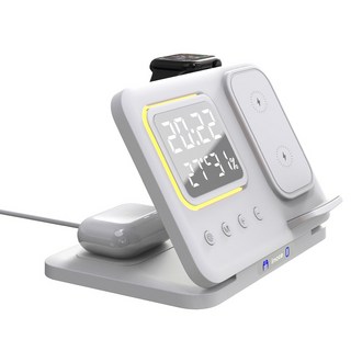 아이노트 WC100F 5in1 무선 충전기, WHITE, 1개