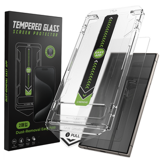 굿밸류 퀵핏 슬라이드 풀커버 강화유리 휴대폰 액정보호 필름 2p 세트, 1세트