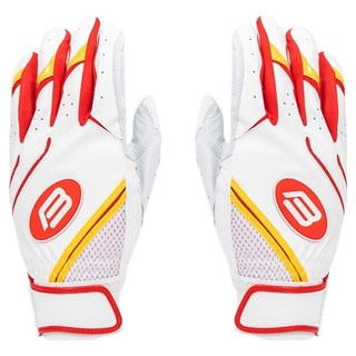 BBK and Yellow 打擊手套 雙手穿戴 套組 BG395, 1套