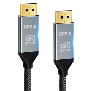 Ytek 高級 16K DisplayPort DP 2.0 20針虛擬連接線 Ytek-DP20-150, 1個, 1.5m