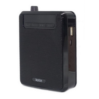 Kolin 歌林 多功能藍芽教學擴音機 原廠保固, 黑色/玫瑰金 顏色隨機, 1個, KMC-DLSN02