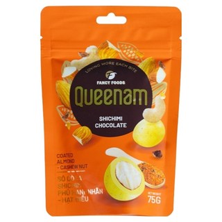 Queen Nam七味巧克力球杏仁腰果, 75g, 1個