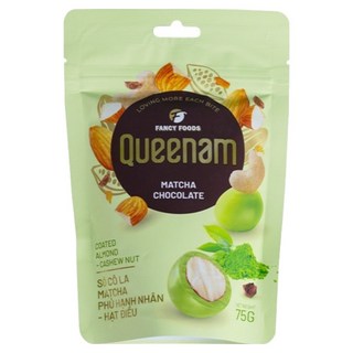 Queenam 抹茶巧克力球 杏仁腰果, 75g, 1個