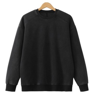 M.N.C 顏料水洗剪裁線條寬鬆版大學T MDMU467JO