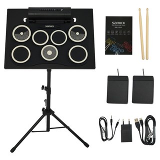 삼익악기 전자드럼 패드 아이보리 SERD-2 + 전용 스탠드 세트, 1세트
