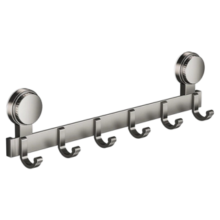 吸盤門後掛鉤 免打孔強力排鉤 槍灰色 家居收納, 1個