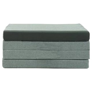 NAGADA 4層折疊床墊, 黑色和炭灰色, 5cm