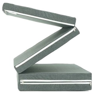 NAGADA 4層折疊床墊, 炭灰色, 5cm