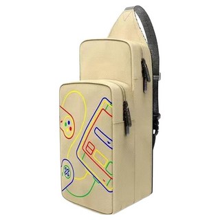 HOHOO 任天堂 Switch 2 OLED Lite 便攜收納包, 米色, 單一商品, 1個