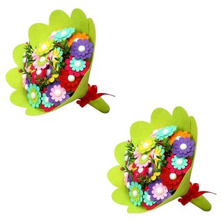 Allode 康乃馨母親節花束DIY, 2個, TYPE05 綠色茉莉