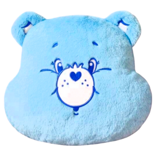 Care Bears 美國彩虹熊愛心熊 超柔絨毛抱枕沙發枕頭, 藍色