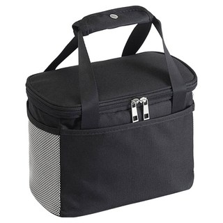 葉子小舖 極簡日式 大容量手提保冷/保溫便當包, 黑色, 1個