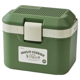 Glasslock 格拉氏洛克 多功能保冷箱, 17L, 卡其色