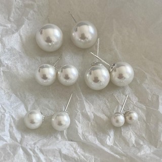 BEOURGUEST 女性日常珍珠耳環5件組