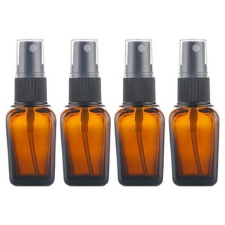 선동상사 차광 유리 스프레이 용기 20ml, 4개, 브라운