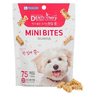 포켄스덴티페어리 강아지 미니바이츠 SS 한입덴탈껌 초소형견용 75p, 타피오카, 150g, 1개