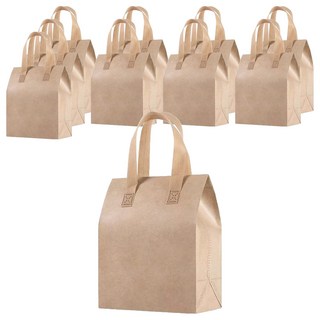 이홈베이킹 크라프트 테이크아웃 보냉백, 10개