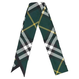 BURBERRY 巴寶莉 格紋絲綢圍巾