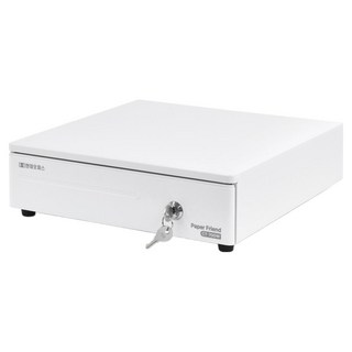 PAPER FRIEND 現代辦公室 單鍵式櫃檯小型金庫 CT-700, 白色