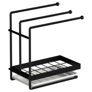 HOHOO 鑰匙圈 週邊商品 徽章 小物件 收納 家用扭蛋機 支架 展示架, 黑色, 1個