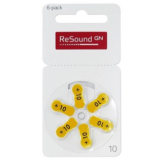 ReSound 瑞聲達 助聽器電池, 1組, A10 PR70