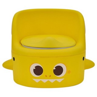 YaYa 幼兒用碰碰狐鯊魚寶寶馬桶, 黃色