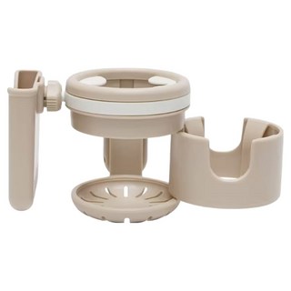 한양MSL 3in1 유모차 2구 컵홀더, 베이지, 1개