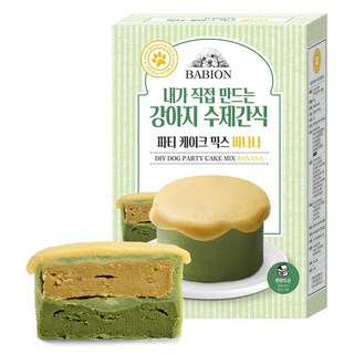바비온 강아지 파티케이크 믹스 바나나 DIY 수제간식, 혼합맛(바나나/단호박/시금치), 160g, 1개