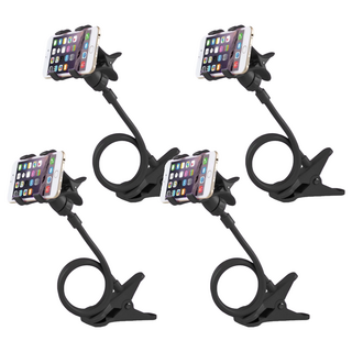 小麥購物 懶人手機支架 Y107 133g, 黑色, 4個