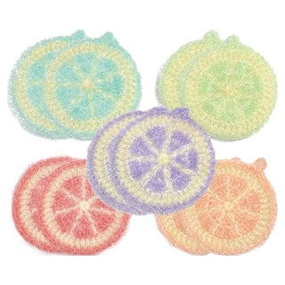 나무이야기 아크릴 수세미 레몬 5종 x 2p 세트, 1세트