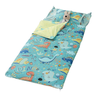 Hong Yew Bedding 鴻宇寢飾 兒童蹣防可機洗兩用睡袋 台灣製 2315, 迪迪龍綠色