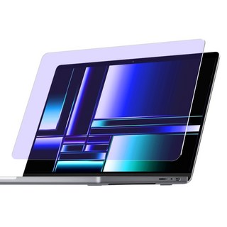 GOBUKEE 筆電用 低反光 防指紋 簡易黏貼 抗藍光 雙面 螢幕保護貼 套組 MacBook Pro M3 16.2, 1套
