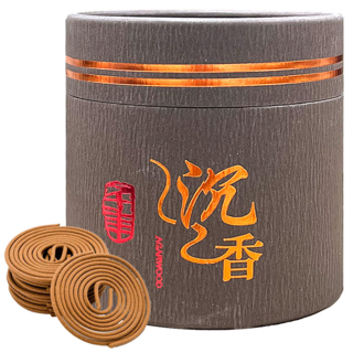 AHOYE 天然老山香盤/香環 4小時 48個, 沉盤香