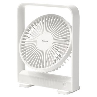 무아스 마그넷 탁상용 무선 선풍기, MF-D5, 화이트