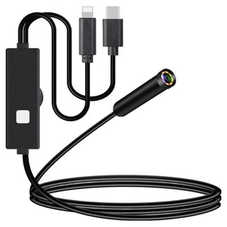 Coms 賣場 智慧型手機探測用內視鏡攝影機 1m JA284, 單一顏色, 1個