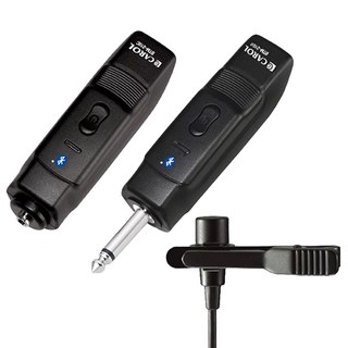 CAROL 佳樂 藍牙無線標準款 領夾式電容麥克風, 黑色, BTM-210C