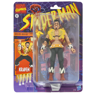 Hasbro 孩之寶 Marvel 漫威 復古吊卡 蜘蛛人 kraven 獵人克拉文 6吋, 1組