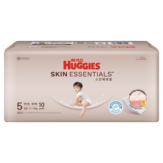 하기스 스킨에센셜 팬티형 기저귀 남여공용, 5단계, 10매