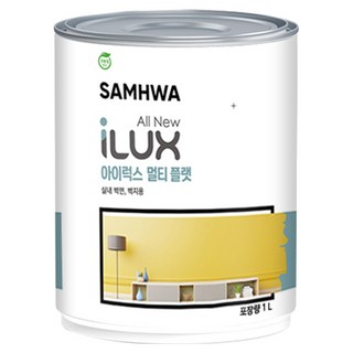 아이럭스 삼화 멀티 FLAT 페인트, 백색, 1L, 1개