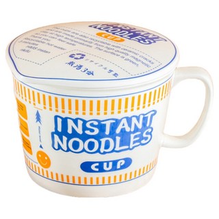 Multi Nest 多用途陶瓷拉麵碗 1L + 微波爐相容蓋子套組, 1套, 藍色