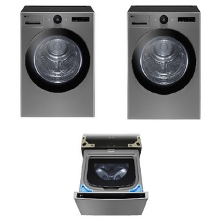 LG전자 트롬 오브제컬렉션 세탁기 FX23VN + 건조기 RD20VN + 미니워시 FX4KCQ 23kg + 20kg +4kg 세트 방문설치, FX23VNX-2VN, 모던스테인리스