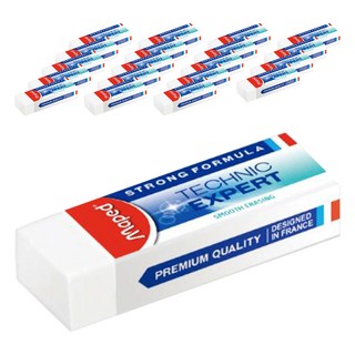 Maped 潔淨黏屑塑膠擦 中 20個, 白色, 1組