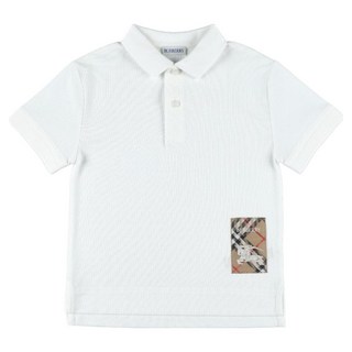 Burberry 男童格紋標籤棉質Polo衫 8105080 A1464