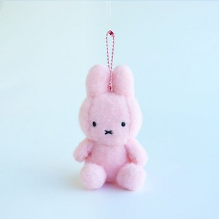 Miffy坐姿奶油娃娃鑰匙圈, 8cm, 1個, 粉色