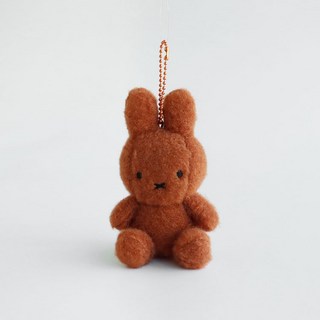 미피 SITTING 크리미 키링, 8cm, 브라운, 1개