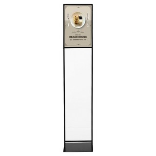 티엠데코 포스터 스탠드 슬림, 1개, 블랙