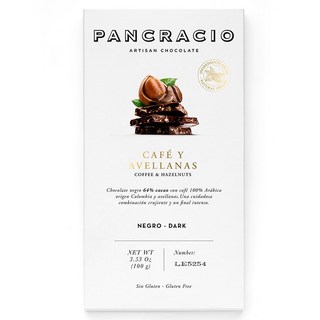 Pancracio 平板咖啡館榛果巧克力, 100g, 1個
