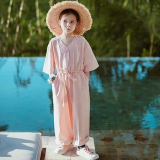 Starbean 女童無領印花連身褲