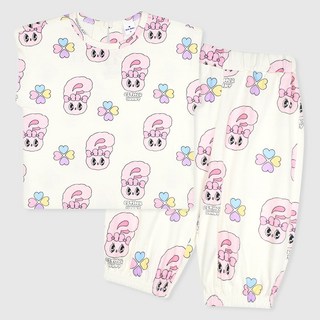 MilkBaby 女童款 Esther Bunny 幸運草居家服上下套裝